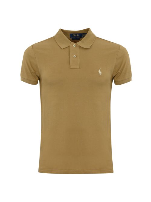 Polo due bottoni in cotone con logo Caffe' POLO RALPH LAUREN | 710536856379